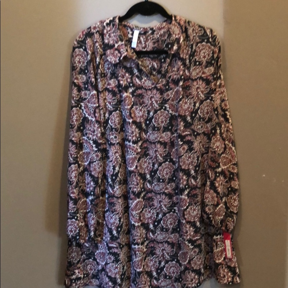 Pink with black dress